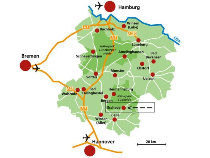 Ferienhaus Luneburger Heide Eschede Esterno foto